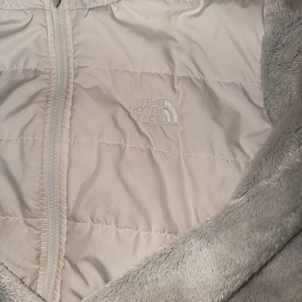 The North Face Kids Beige Teddy Jacket